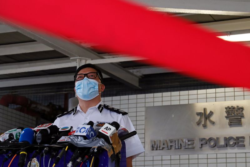 © Reuters. Hong Kong's Commissioner of Police Chris Ping-keung Tang attends a news conference in Hong Kong