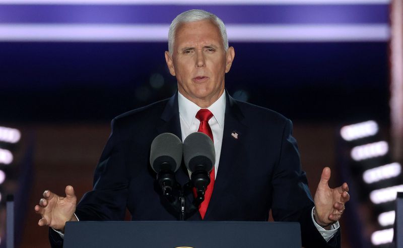 &copy; Reuters. Mike Pence discursa durante Convenção Nacional do Partido Republicano dos Estados Unidos