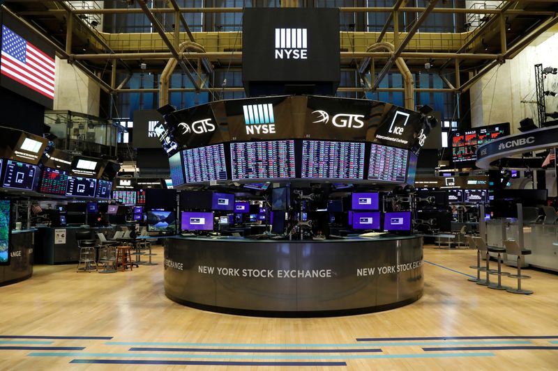 © Reuters. LA BOURSE DE NEW YORK ÉVOLUE EN HAUSSE