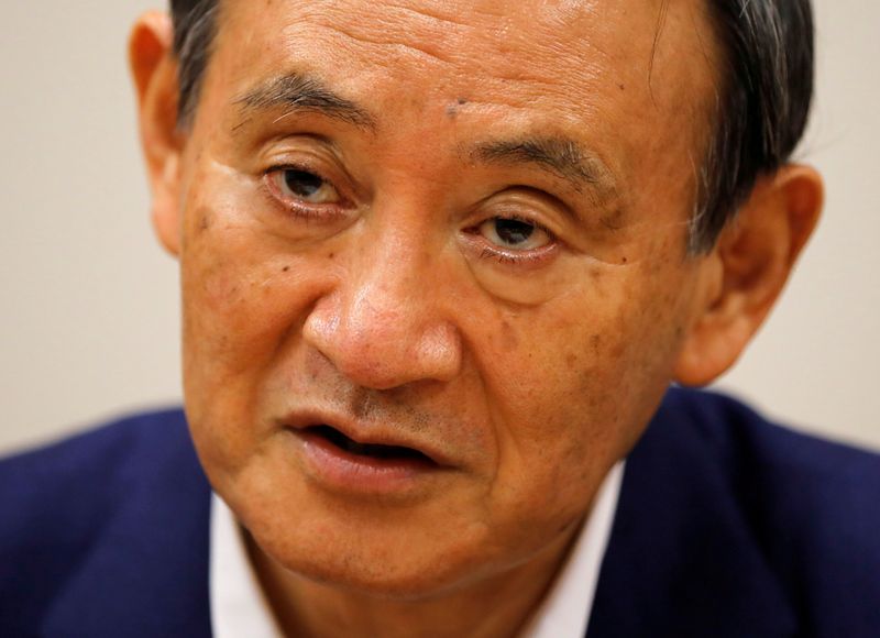 &copy; Reuters. كيودو: كبير أمناء مجلس الوزراء الياباني ينضم إلى سباق خلافة رئيس الوزراء