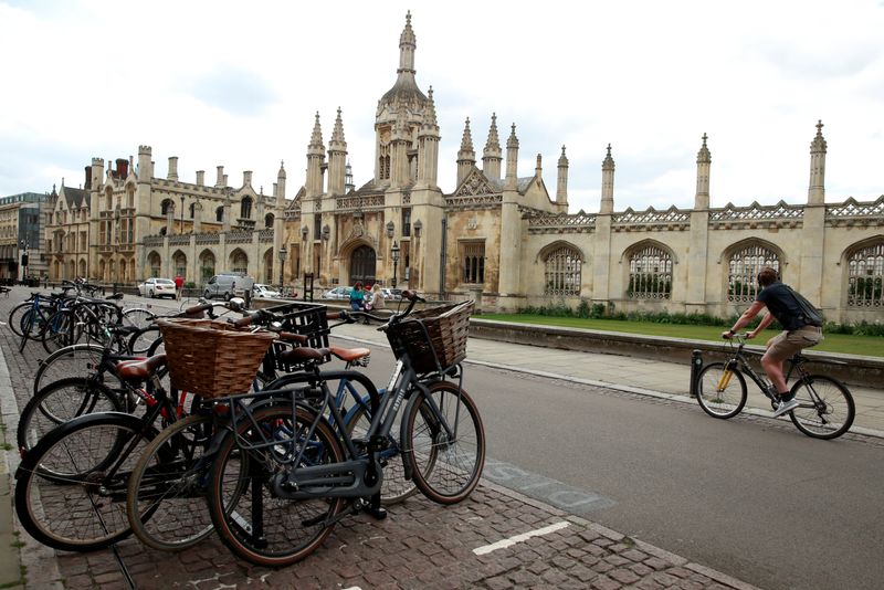 &copy; Reuters. Outbreak of the coronavirus disease (COVID-19) in Cambridge