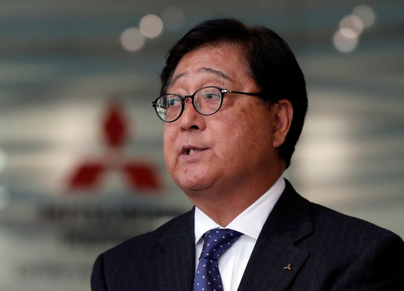 &copy; Reuters. Mitsubishi Motors Corp&apos;s President and CEO Osamu Masuko speaks to the media in Tokyo