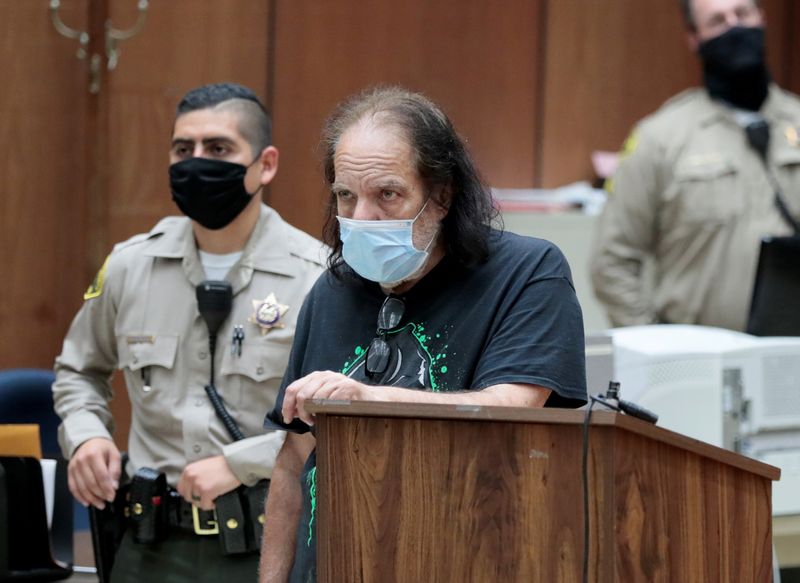 &copy; Reuters. FILE PHOTO: Adult film star Ron Jeremy makes first appearance in Los Angeles County Superior Court