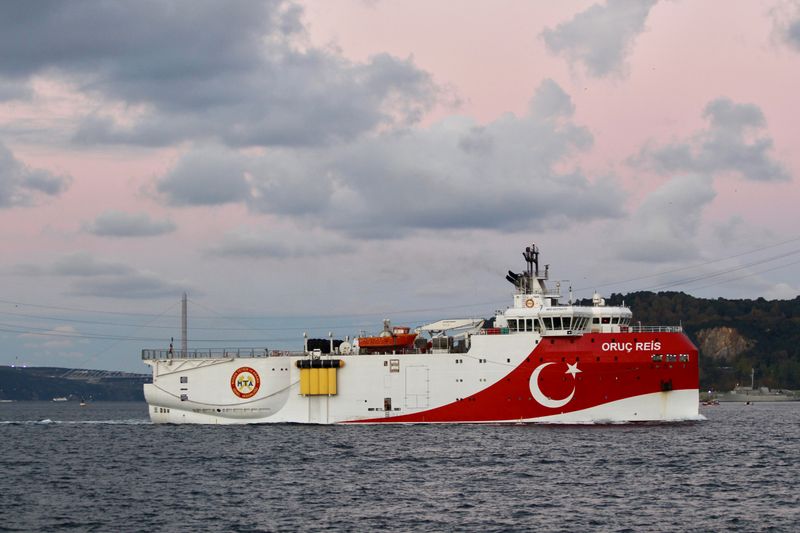 &copy; Reuters. تركيا تمدد عمل سفينة استكشاف بالبحر المتوسط حتى 12 سبتمبر
