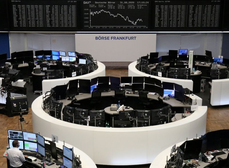 European shares boosted by tech; all eyes on upcoming data