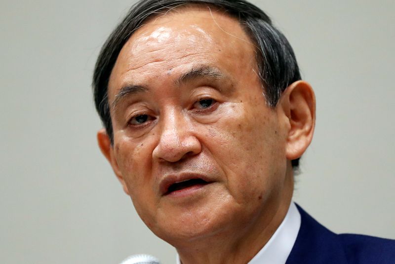 &copy; Reuters. 菅官房長官、自民党総裁選出馬を表明