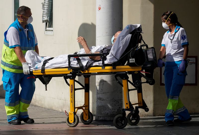 © Reuters. The outbreak of the coronavirus disease (COVID-19) in Madrid