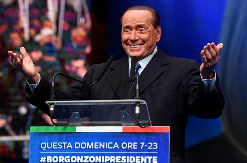 &copy; Reuters. Ex-primeiro-ministro da Itália e magnata da mídia Silvio Berlusconi em Ravenna