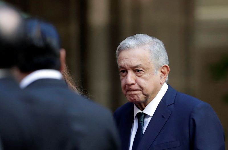 &copy; Reuters. FILE PHOTO:  Mexico&apos;s President Andres Manuel Lopez Obrador delivers his second state of the union address in Mexico City