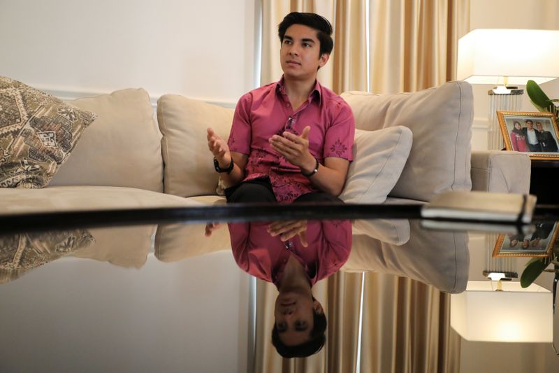 &copy; Reuters. Malaysian politician Syed Saddiq Syed Abdul Rahman speaks during an interview with Reuters in Petaling Jaya