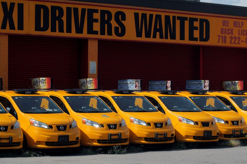 &copy; Reuters. Táxis parados na cidade de Nova York