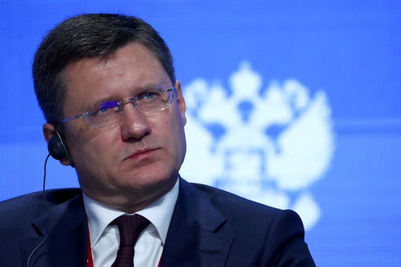 &copy; Reuters. 世界原油需要、今年は最大日量1000万バレル減＝ロシア・エネ相