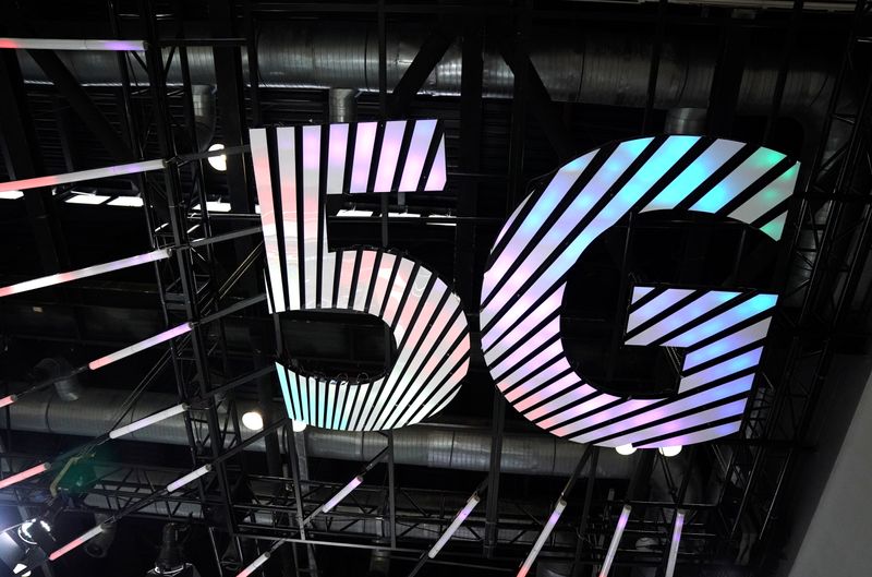 &copy; Reuters. Sign of 5G is seen at the 2020 China International Fair for Trade in Services (CIFTIS) in Beijing
