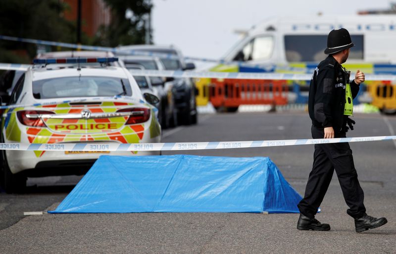 © Reuters. Scene of reported stabbings in Birmingham