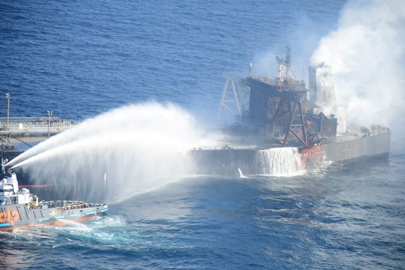 Fire on supertanker off Sri Lanka extinguished - navy spokesman
