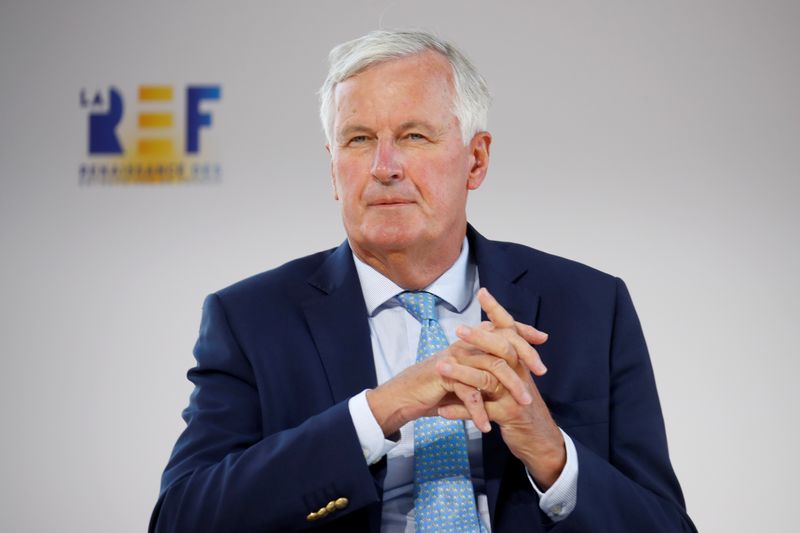 &copy; Reuters. Imagen de archivo del negociador de la Unión Europeo para el Brexit, Michel Barnier asistiendo a un foro en el Paris Longchamp Racecourse de París