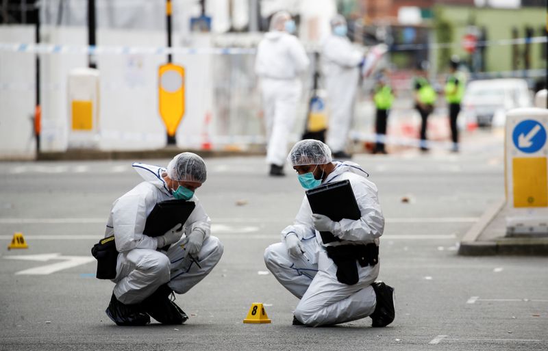 © Reuters. Scene of reported stabbings in Birmingham