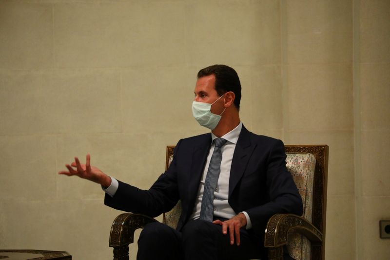 &copy; Reuters. الرئيس السوري يقول إنه يريد تعزيز استثمارات روسيا في مواجهة العقوبات الأمريكية