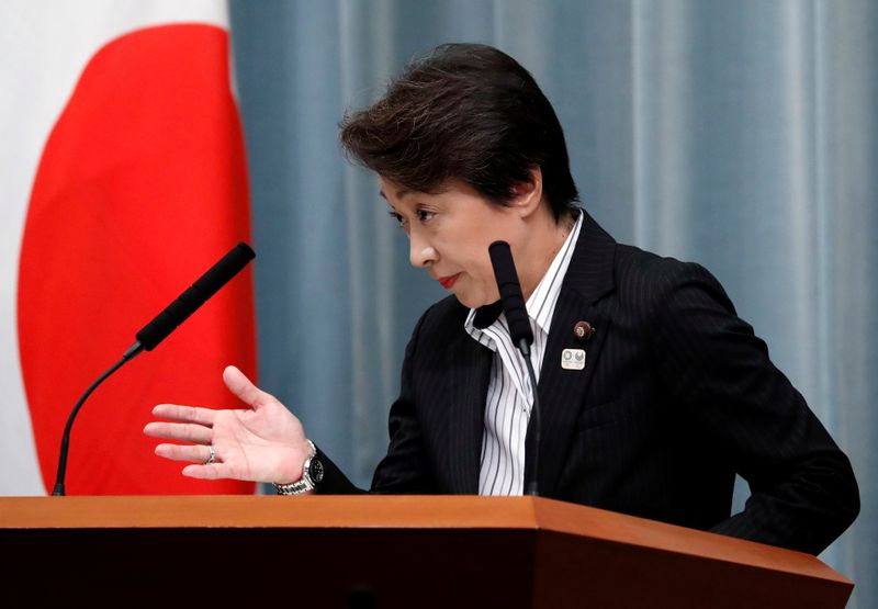 &copy; Reuters. وزيرة: يجب إقامة أولمبياد طوكيو &quot;بأي ثمن&quot; العام المقبل