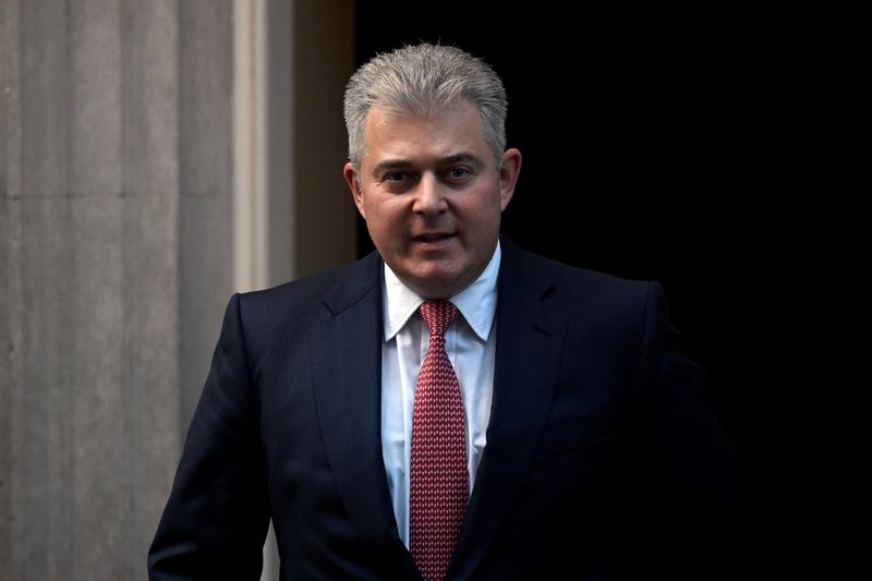 &copy; Reuters. Britain’s Secretary of State for Northern Ireland Brandon Lewis leaves Downing Street 10 in London