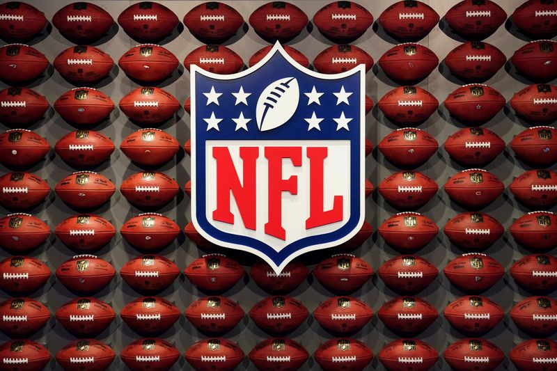 &copy; Reuters. FILE PHOTO: The NFL logo is pictured at an event in the Manhattan borough of New York City