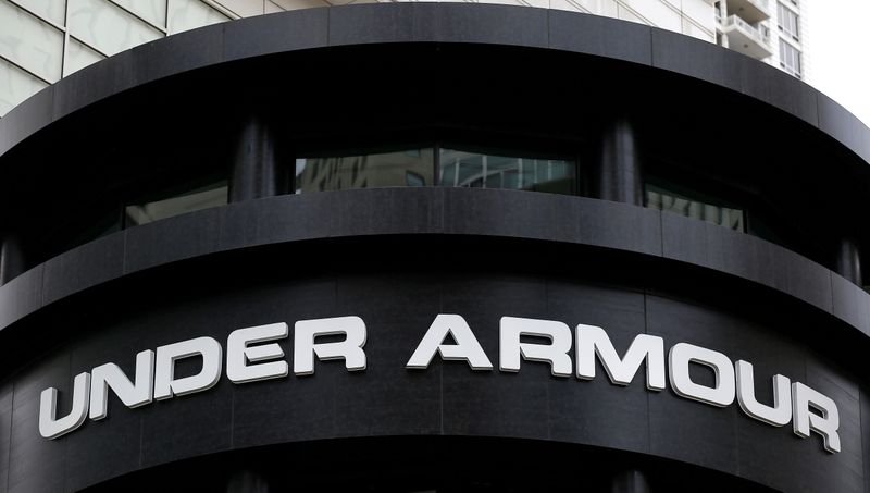 &copy; Reuters. FILE PHOTO: An Under Armour sign is seen outside a store in Chicago