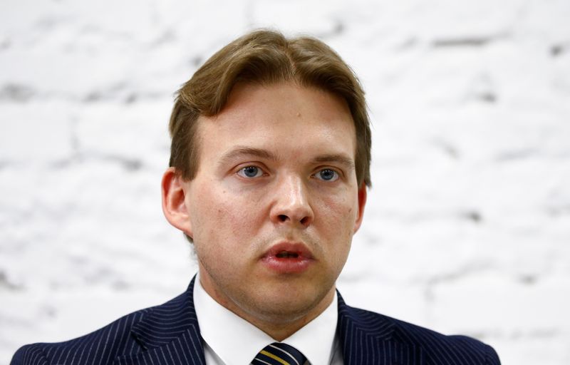 &copy; Reuters. Representatives of the Coordination Council for members of the Belarusian opposition attend a news conference in Minsk