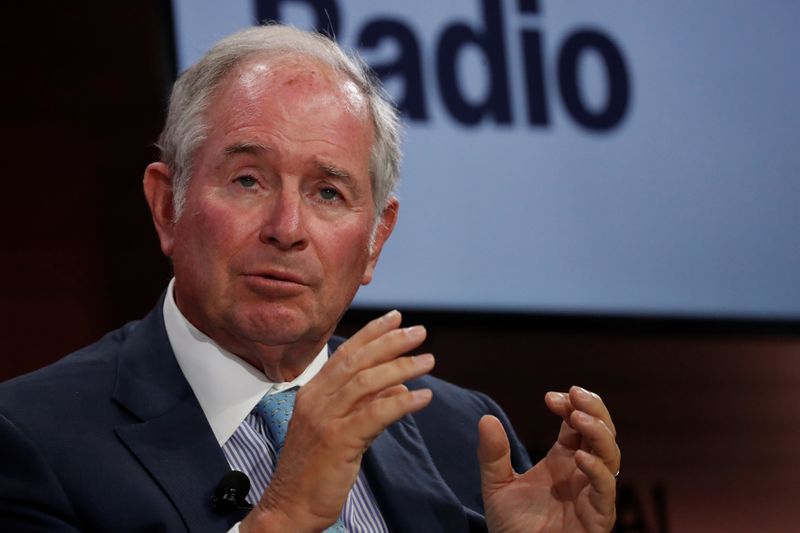 &copy; Reuters. Stephen Schwarzman, Co-Founder, Chairman and CEO of Blackstone, speaks during the Bloomberg Global Business Forum in New York City