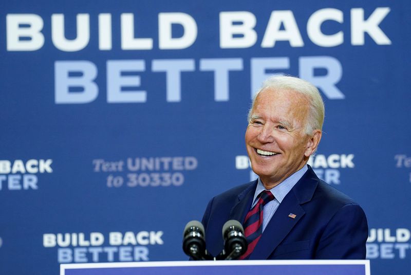 &copy; Reuters. Joe Biden em Wilmington, no Estado norte-americano de Delaware