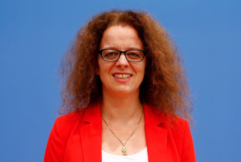 &copy; Reuters. FILE PHOTO: Member of the German advisory board of economic experts Isabel Schnabel poses ahead of a news conference in Berlin