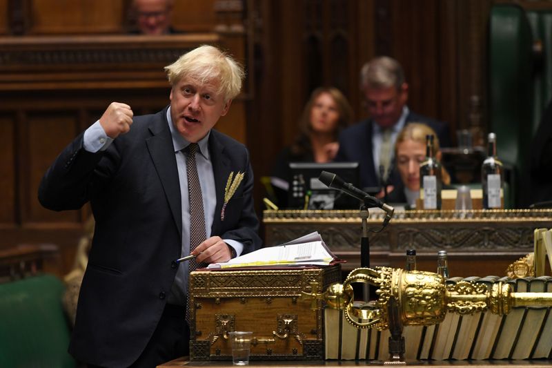 &copy; Reuters. Britain&apos;s PM Johnson attends question period at House of Commons in London