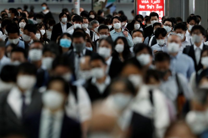 &copy; Reuters. Outbreak of the coronavirus disease (COVID-19) in Tokyo, Japan