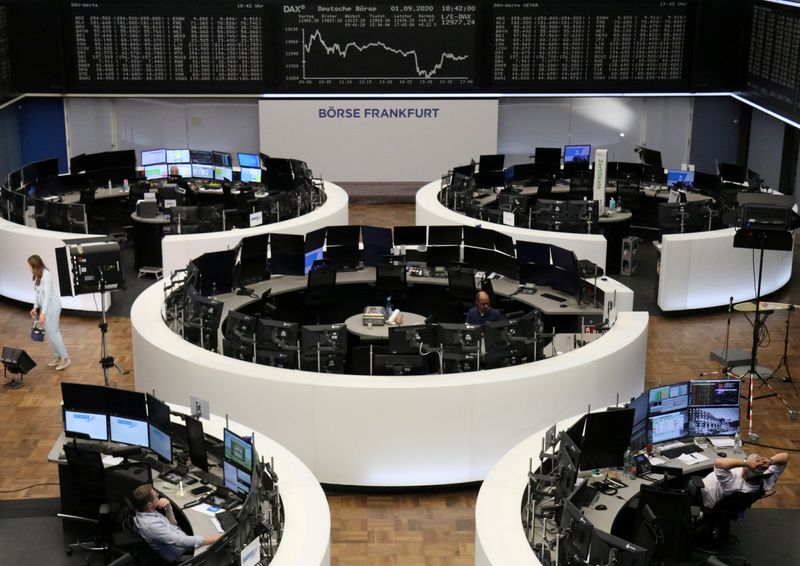 &copy; Reuters. The German share price index DAX graph at the stock exchange in Frankfurt