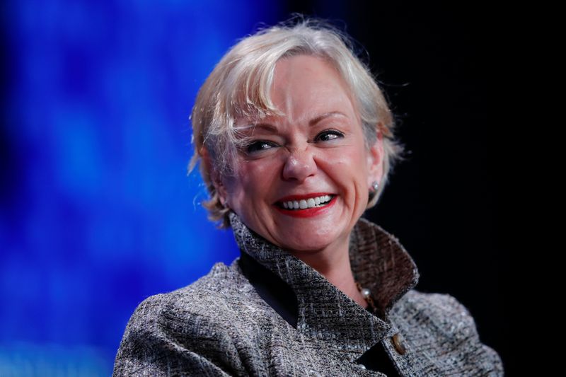 &copy; Reuters. Christine McCarthy, Senior Executive Vice President and Chief Financial Officer, The Walt Disney Company smiles as she speaks during the Milken Institute&apos;s 22nd annual Global Conference in Beverly Hills