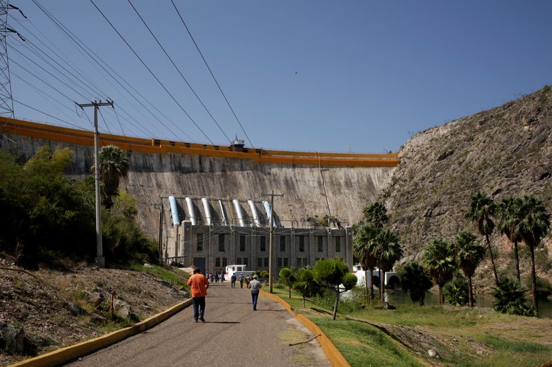 &copy; Reuters. A general view shows La Boquilla dam, in Camargo