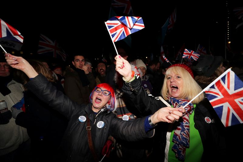 © Reuters. FILE PHOTO: Britain leaves EU on Brexit day