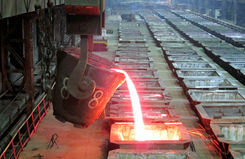 &copy; Reuters. Производство никеля на Надеждинском металлургическом заводе (Заполярном филиале компании Норникель)