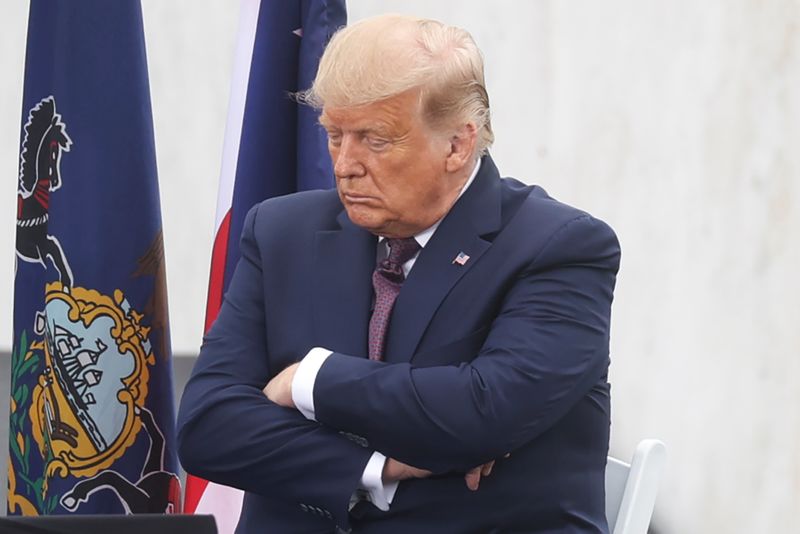 &copy; Reuters. Presidente Donald Trump participa de cerimônia em memória aos ataques de 11 de setembro