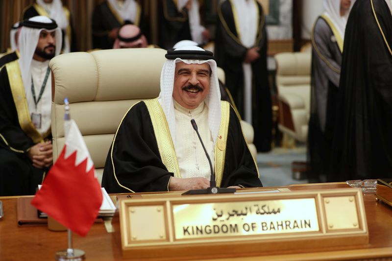 &copy; Reuters. ملك البحرين يؤكد على حل الدولتين بعد اتفاق التطبيع مع إسرائيل