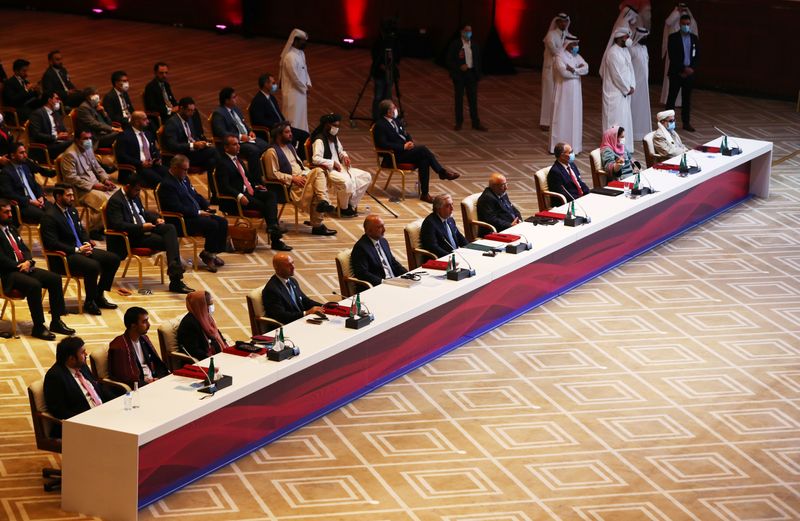 &copy; Reuters. افتتاح محادثات السلام الأفغانية في قطر