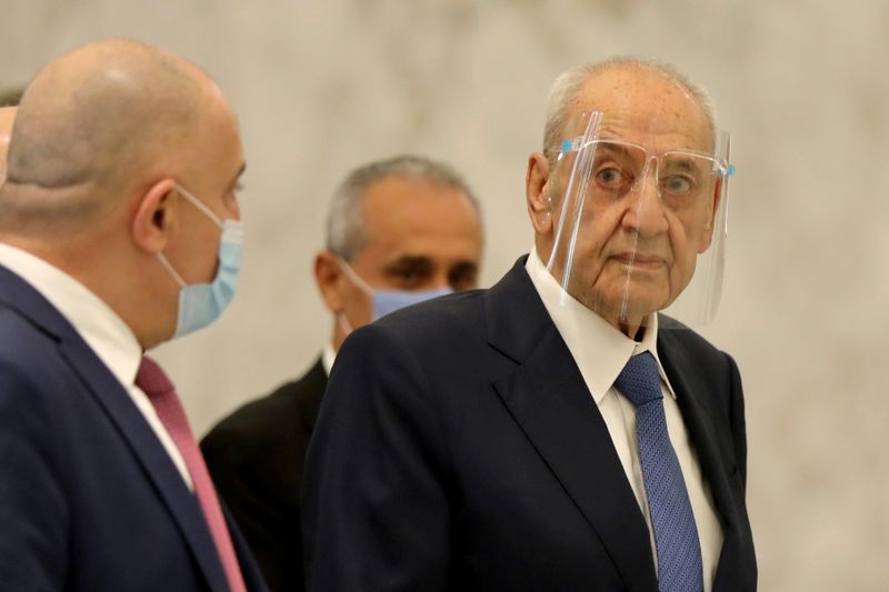 &copy; Reuters. رئيس البرلمان اللبناني يعلن اعتراضه على طريقة تشكيل الحكومة المقبلة