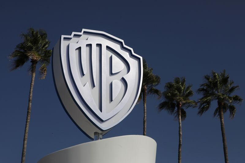 &copy; Reuters. The Warner Bros logo is seen during the annual MIPCOM television programme market in Cannes