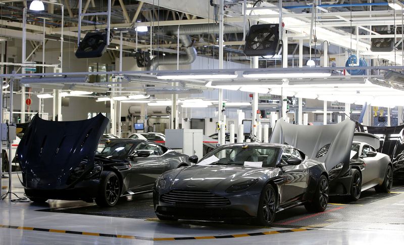 &copy; Reuters. A general view of the Aston Martin production line at their world headquarters in Gaydon