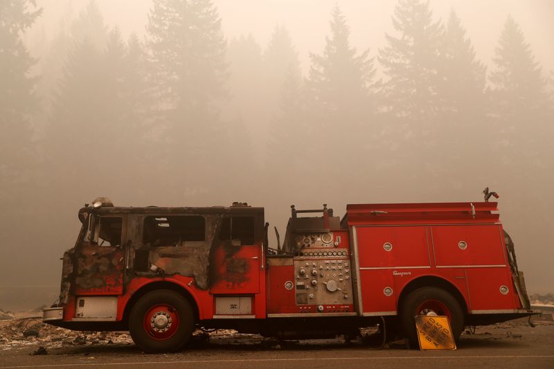 &copy; Reuters. 情報ＢＯＸ：米西部の大規模火災、原因と予防策