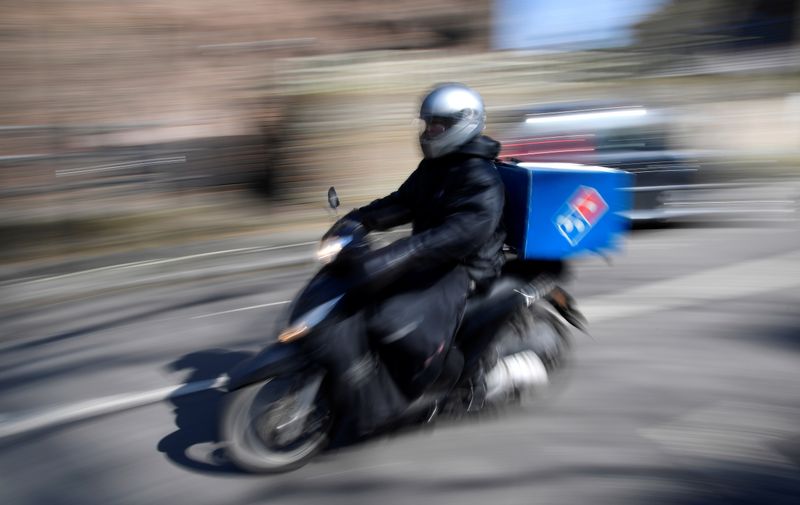 domino's pizza motorcycle