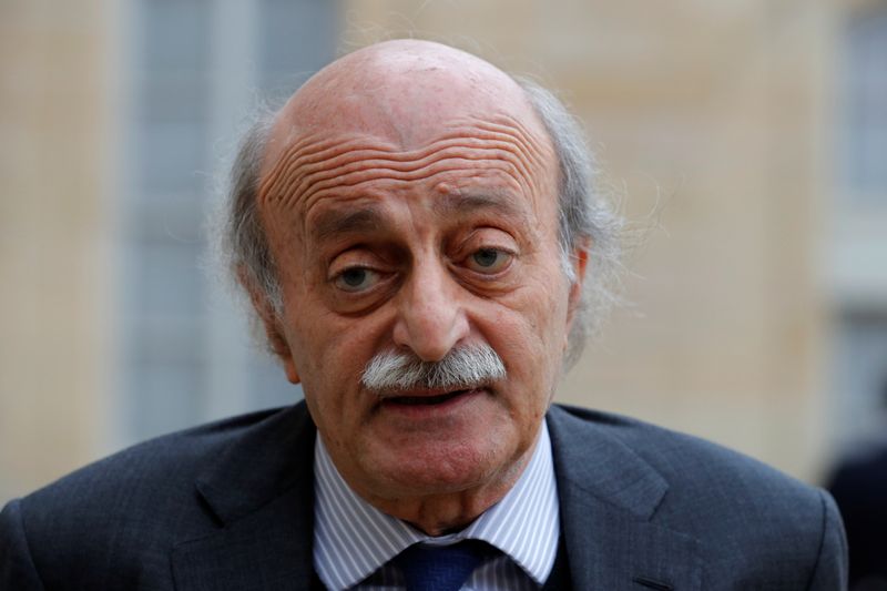 &copy; Reuters. جنبلاط: المبادرة الفرنسية هي آخر فرصة لإنقاذ لبنان