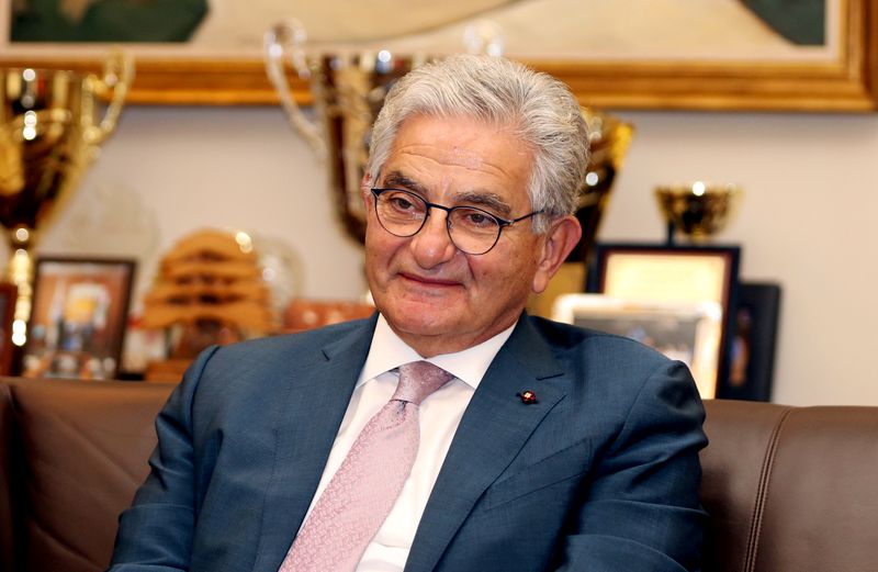 &copy; Reuters. FILE PHOTO: Salim Sfeir, chairman of the Association of Banks in Lebanon and chief executive of Bank of Beirut
