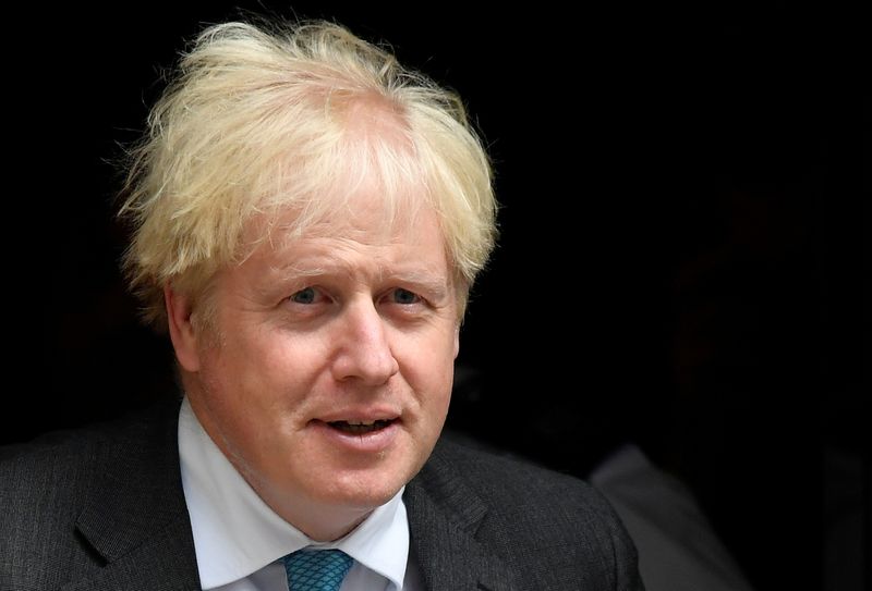 &copy; Reuters. Britain&apos;s Prime Minister Boris Johnson leaves Downing Street in London