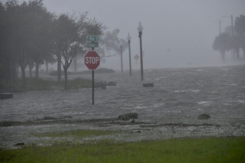 &copy; Reuters. Flooding due to Hurricane Sally is seen in Pensacola