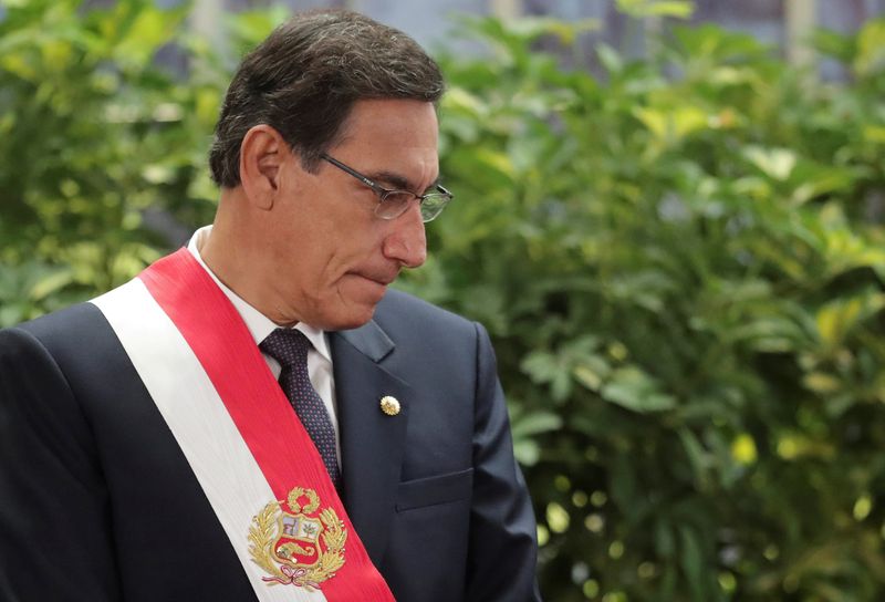 © Reuters. Presidente do Peru, Martín Vizcarra